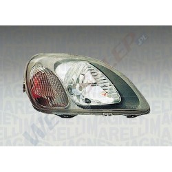 Reflektor przedni Toyota Yaris h4 1999 2003 prawy przystosowany do korekt.