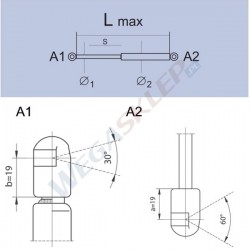 Sprężyna gazowa GS0671 Mini Mini One / Cooper / Works (R52)