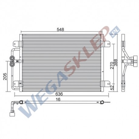 Skraplacz Magneti Marelli BCQ021 Renault Megane I, Scénic I