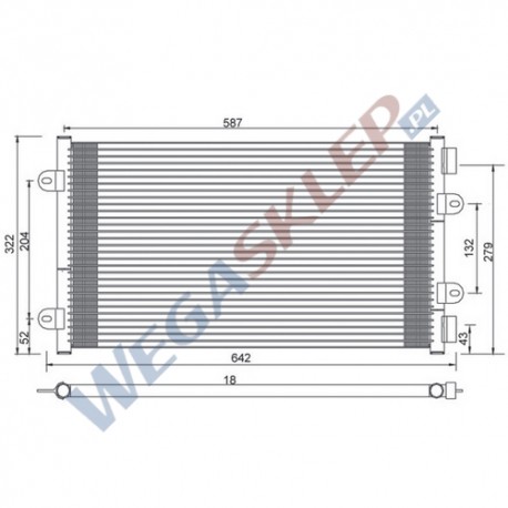 Skraplacz Magneti Marelli BCQ014 Fiat Punto