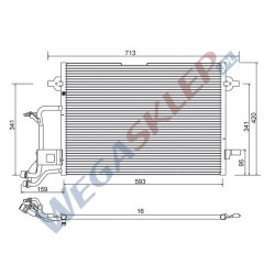 Skraplacz Magneti Marelli BCQ012 Audi A4 Volkswagen Passat