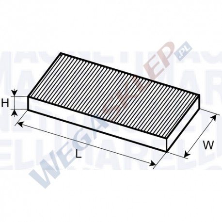 Filtr kabinowy BCF105 Audi 80, A4 Volkswagen Passat