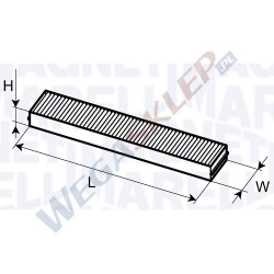 Filtr kabinowy BCF187 Ford Mondeo III Jaguar X Type