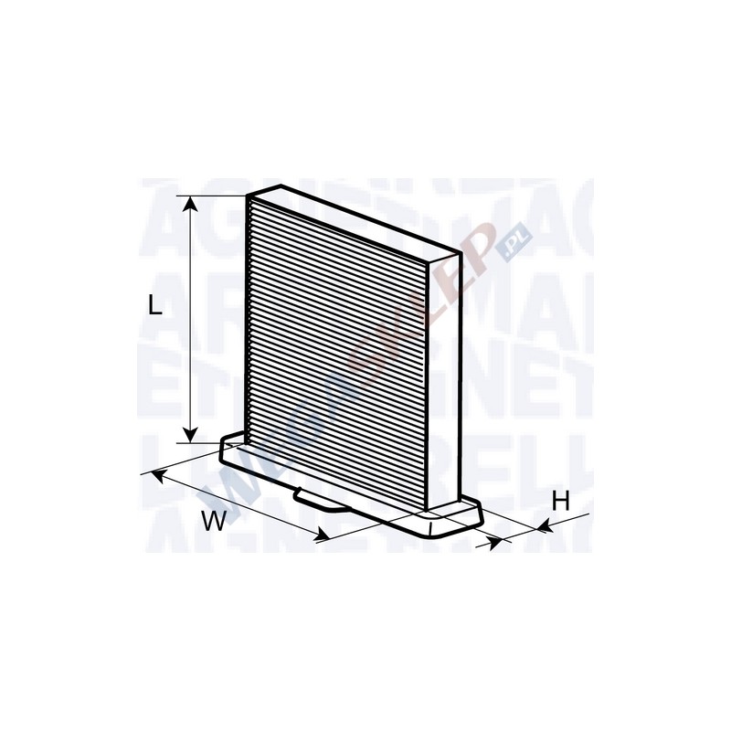 Filtr kabinowy Marelli cząsteczkowy standard