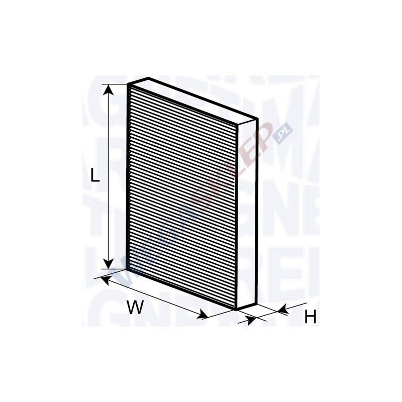 Filtr Kabinowy Magneti Marelli Cząsteczkowy Standard Mm350203062420 Bcf242 Hyundai I30 Kia Kia Cee'd, Cee'd 2