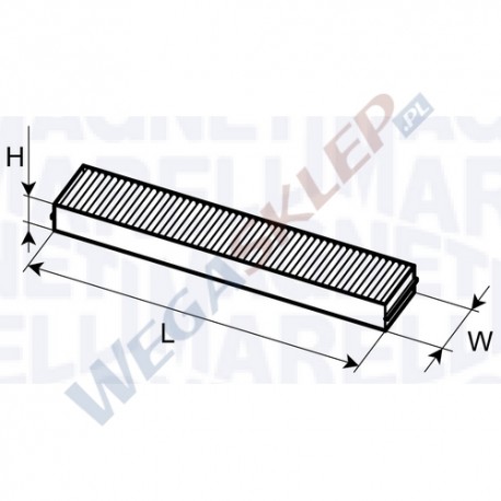 Filtr kabinowy BCF247 Mini Mini