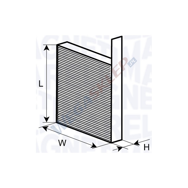 Filtr kabinowy Marelli cząsteczkowy standard