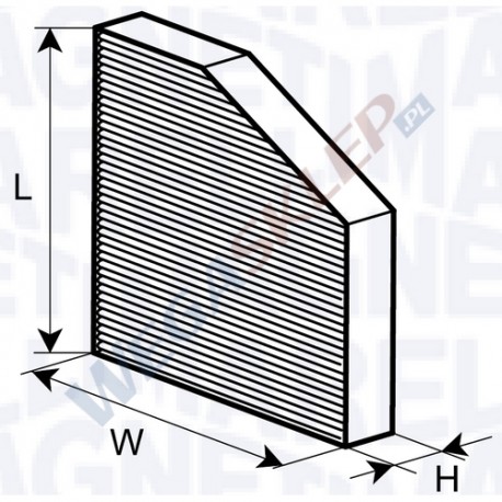 Filtr kabinowy BCF395 Volvo S80 I, V70 II, III, S60, S70, S80 I, XC70, XC90