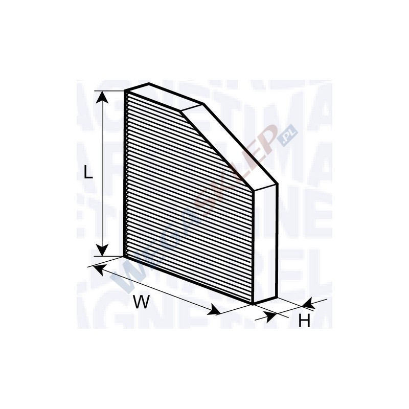 Filtr kabinowy Marelli cząsteczkowy standard