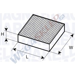 Filtr kabinowy BCF400 Hyundai i30, ix35, Accent III, Elantra KIA Sportage