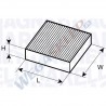 Filtr kabinowy BCF501 z węglem aktywnym Alfa Romeo Mito Citroën Nemo Fiat Punto, Grande Punto, Fiorino, Quobo Opel Corsa D 