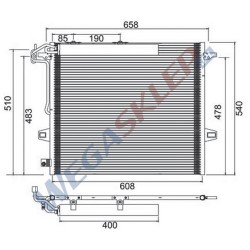 Skraplacz Magneti Marelli BCQ018 Mercedes Gl (X164), M (W164), R (W251, V251)