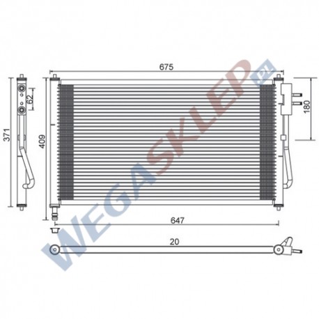 Skraplacz Magneti Marelli BCQ228 Ford Focus