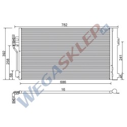 Skraplacz Magneti Marelli BCQ251 Mercedes Viano, Vito