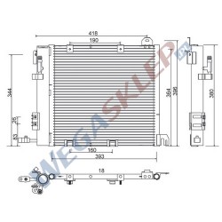 Skraplacz Magneti Marelli BCQ263 Opel Astra G, Zafira