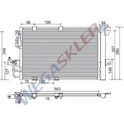 Skraplacz Magneti Marelli BCQ277 Opel Astra G, Zafira