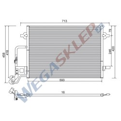 Skraplacz Magneti Marelli BCQ368 Skoda Superb Volkswagen Passat