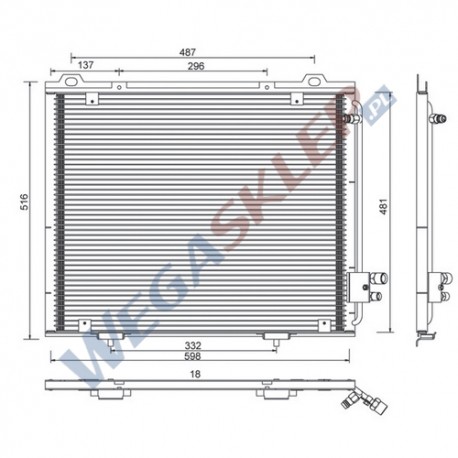 Skraplacz Magneti Marelli BCQ394 Mercedes E (S210)(W210)