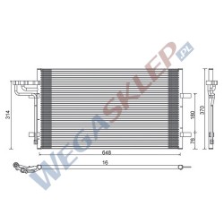 Skraplacz Magneti Marelli BCQ601 Ford C Max, Focus C Max, Focus II