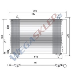 Skraplacz Magneti Marelli BCQ603 Citroën Berlingo C4 Peugeot 307 Partner