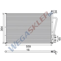 Skraplacz Magneti Marelli BCQ605 Ford Fiesta V Fusion Mazda 2