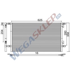 Skraplacz Magneti Marelli BCQ609 Renault Laguna Grandtour Laguna I Laguna II