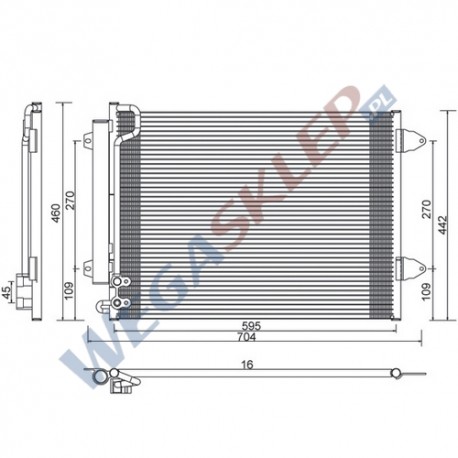 Skraplacz Magneti Marelli BCQ617 Volkswagen Passat