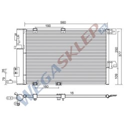 Skraplacz Magneti Marelli BCQ703 Opel Astra G Zafira