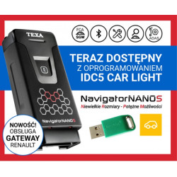 Tester diagnostyczny Texa NAVIGATOR NANO S z oprogramowaniem CAR LIGHT