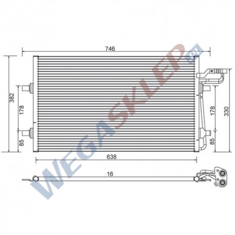 Skraplacz Magneti Marelli BCQ003 Volvo  C30, S40 II, V50