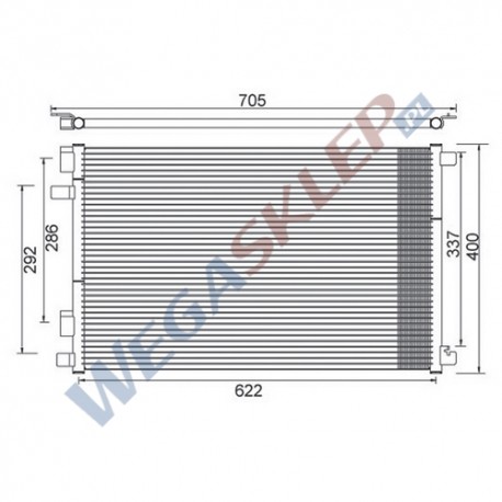 Skraplacz Magneti Marelli BCQ001 Renault Grand Scénic II, Megane II, Scénic II