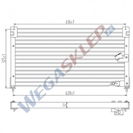 Skraplacz Magneti Marelli BCQ007 Honda Accord V, VI Rover 600