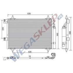 Skraplacz Magneti Marelli BCQ005 Peugeot 307