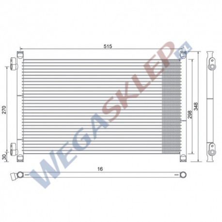 Skraplacz Magneti Marelli BCQ015 Fiat Punto