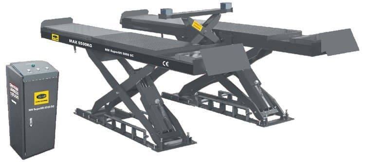 Superlift 5000 SC - podnośnik nożycowy pod geometrię kół Magneti Marelli