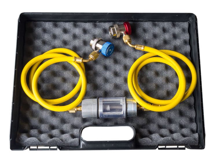 Zestaw filtracyjny ze szklanym cylindrem do obserwacji czynnika