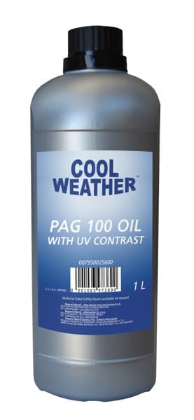 Olej do klimatyzacji PAG ISO100 1 litr z kontrastem