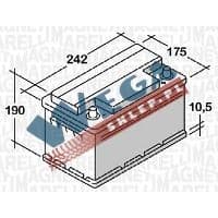 Akumulator 12V  72Ah 570A(EN) +Prawy SST72D STOP   START