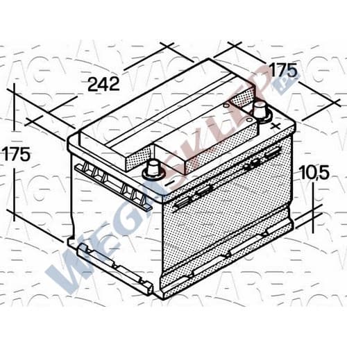 Akumulator 12V  60Ah 610A(EN)  400A (IEC) +Prawy ETS60D4N