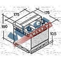 Akumulator 12V  44Ah 400A(EN)  250A(IEC) +Prawy ETS44D2N