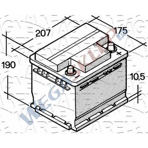 Akumulator 12V  50Ah 350A(IEC)  570A(EN) +Prawy ETS50D4N