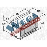 Akumulator 12V  100Ah 720A(EN) +Prawy ETS100KD Azja