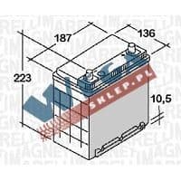 Akumulator 12V  35Ah 240A(EN) +Prawy ES35240DJ1 Azja
