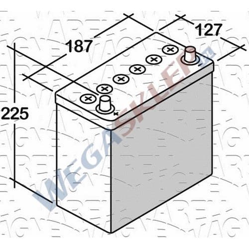 Akumulator 12V  45Ah 300A(EN) +Lewy ES45300S
