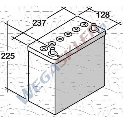 Akumulator 12V  45Ah 300A(EN) +Lewy ES45300SJ Azja