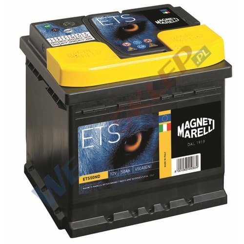 Akumulator 12V  50Ah 450A(EN) +Prawy  ETS50ND