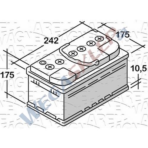 Akumulator 12V  60Ah 600A(EN) +Prawy ETS60NDB  niski