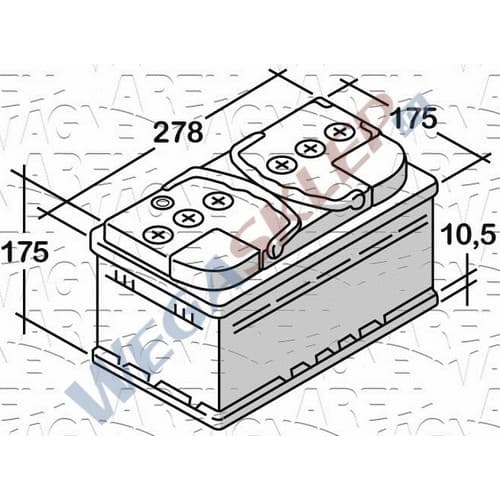 Akumulator 12V  71Ah 680A(EN) +Prawy ETS71NDB  niski