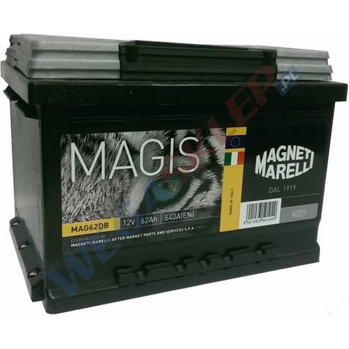 Akumulator 12V 62Ah 640A(EN) niski +Prawy MAG62DB