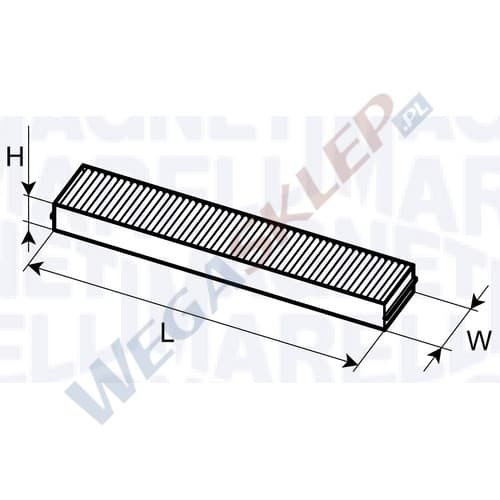 Filtr kabinowy BCF187 Ford Mondeo III Jaguar X Type